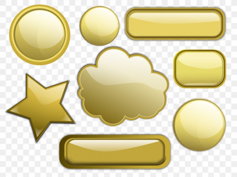 Gold Button Clip Art, PNG, 900x675px, Gold, Button, Material, Rectangle, Scalable Vector Graphics Download Free