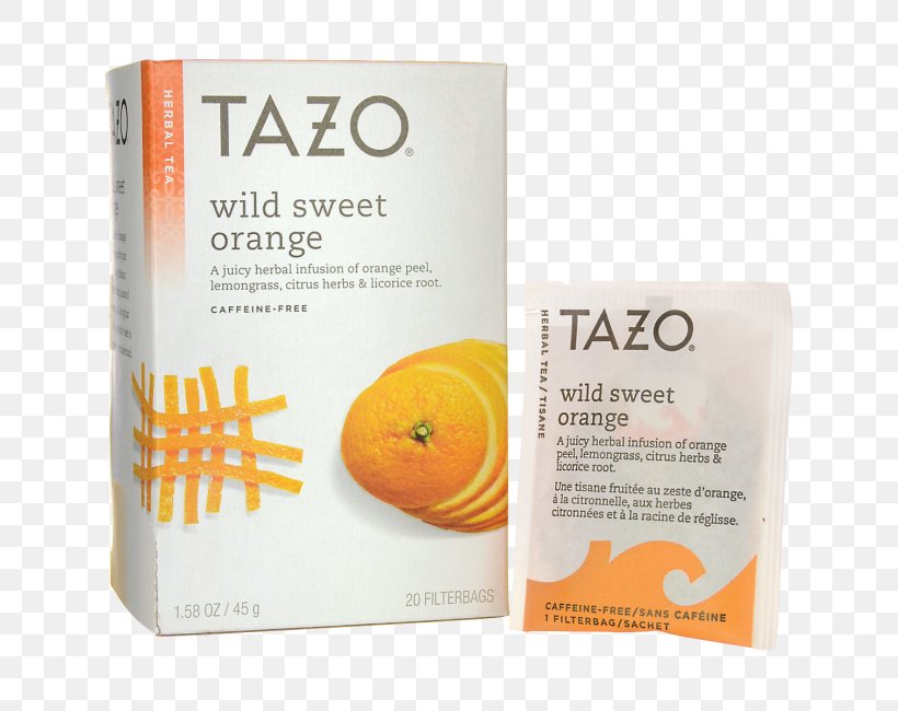 Herbal Tea Tazo Orange Infusion, PNG, 650x650px, Tea, Caffeine, Citrus, Cream, Drink Download Free