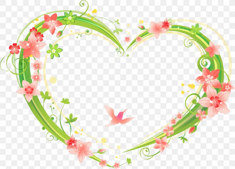 Heart, PNG, 2660x1914px, Watercolor, Cartoon, Flower, Frame, Heart Download Free
