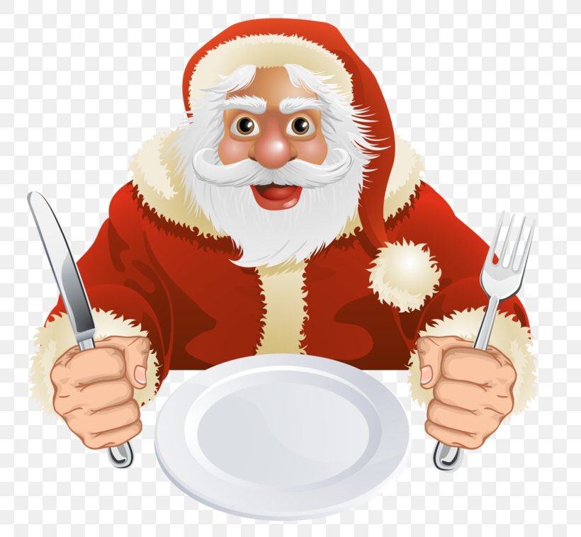 Santa Claus Cartoon, PNG, 800x758px, Christmas Dinner, Cartoon, Christmas, Dinner, Food Download Free