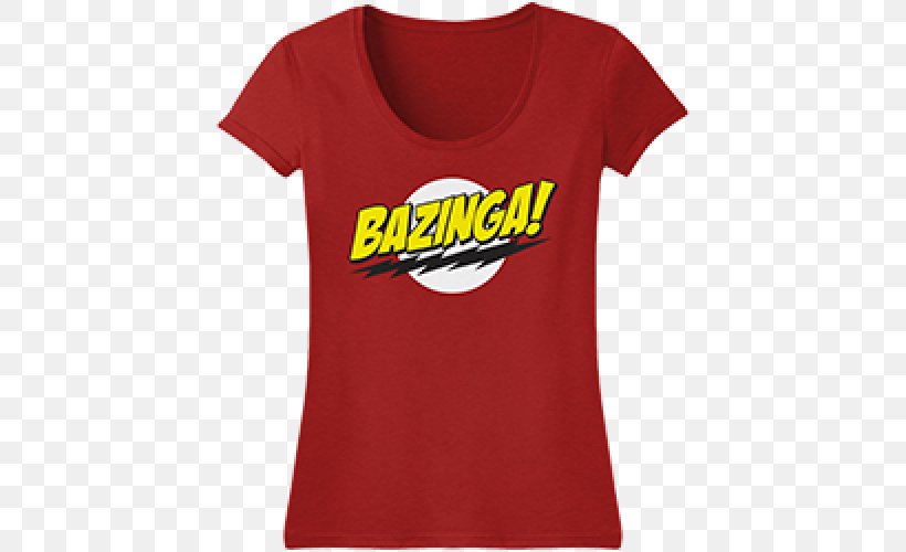 T-shirt Sheldon Cooper Bazinga Leonard Hofstadter Penny, PNG, 500x500px, Tshirt, Active Shirt, Baby Toddler Onepieces, Bazinga, Big Bang Theory Download Free
