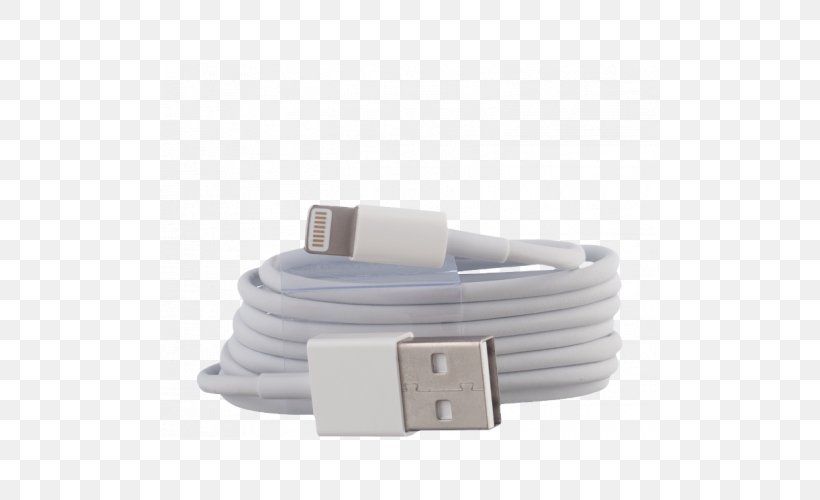 Electrical Cable IPhone 5 Lightning Data Cable, PNG, 500x500px, Electrical Cable, Aluminium, Apple, Apple Watch, Cable Download Free