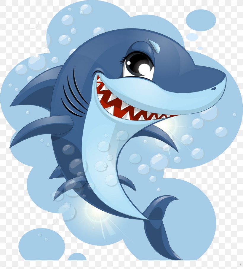Shark big dangerous marine predator toothy Vector Image