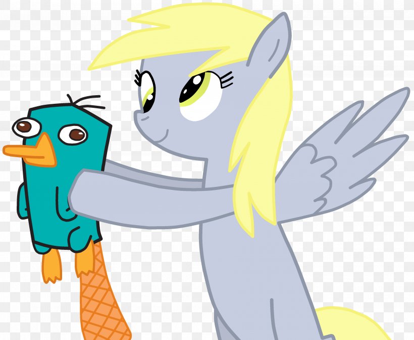 Perry The Platypus Derpy Hooves Rarity Pony, PNG, 3600x2964px, Perry The Platypus, Art, Cartoon, Cuteness, Derpy Hooves Download Free
