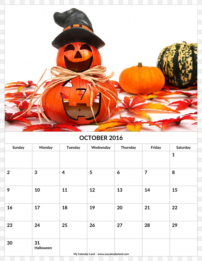 Jack-o'-lantern Halloween Calendar Pumpkin Holiday, PNG, 2550x3300px, 2018, Jacko Lantern, Autumn, Calabaza, Calendar Download Free