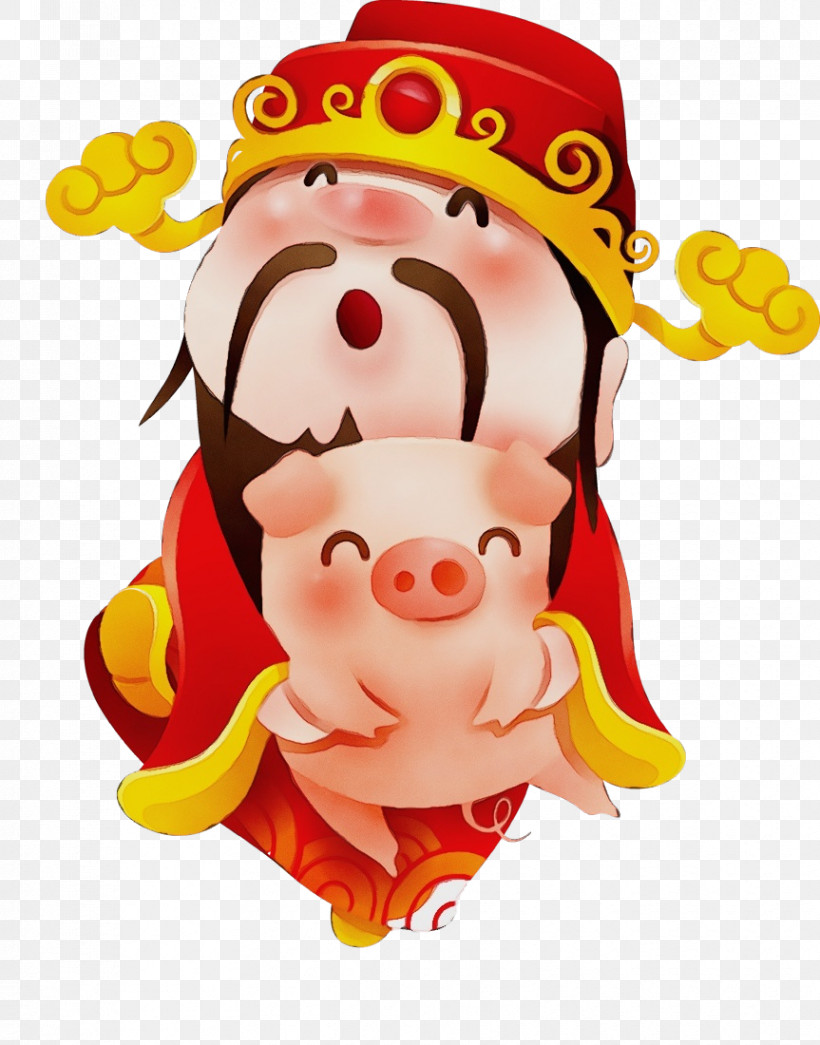 Cartoon Animation, PNG, 863x1100px, Happy New Year, Animation, Cartoon, Paint, Pig Download Free