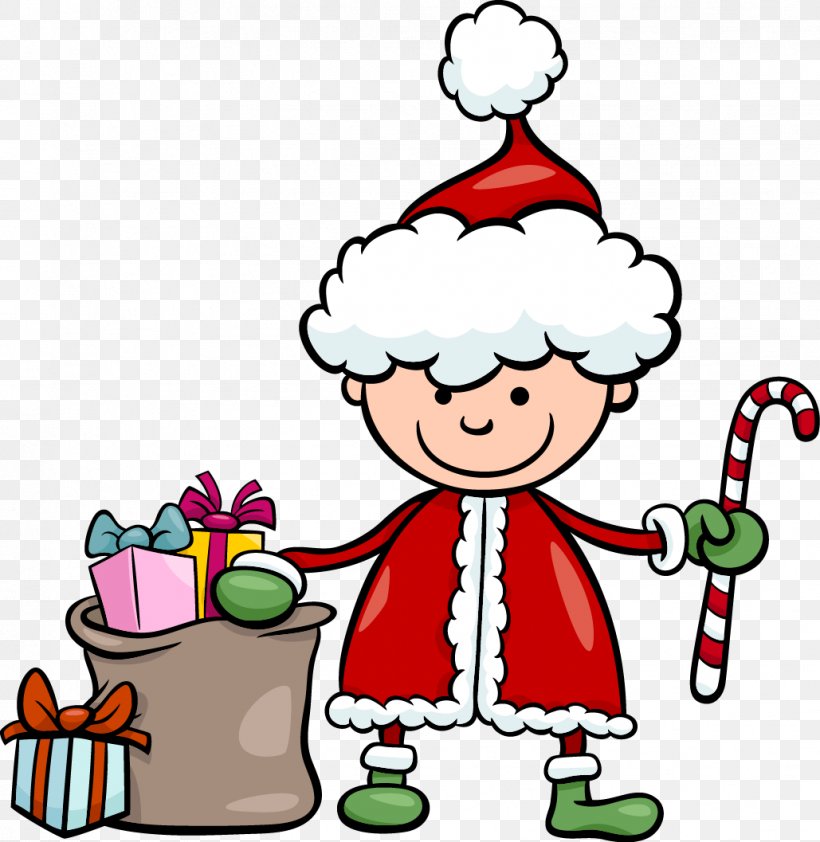 Cartoon Santa Claus Christmas, PNG, 1029x1057px, Cartoon, Area, Artwork, Character, Christmas Download Free