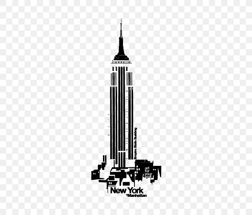 Empire State Building Architecture Wall Phonograph Record, PNG, 700x700px, Empire State Building, Architecture, Bertikal, Black And White, Building Download Free