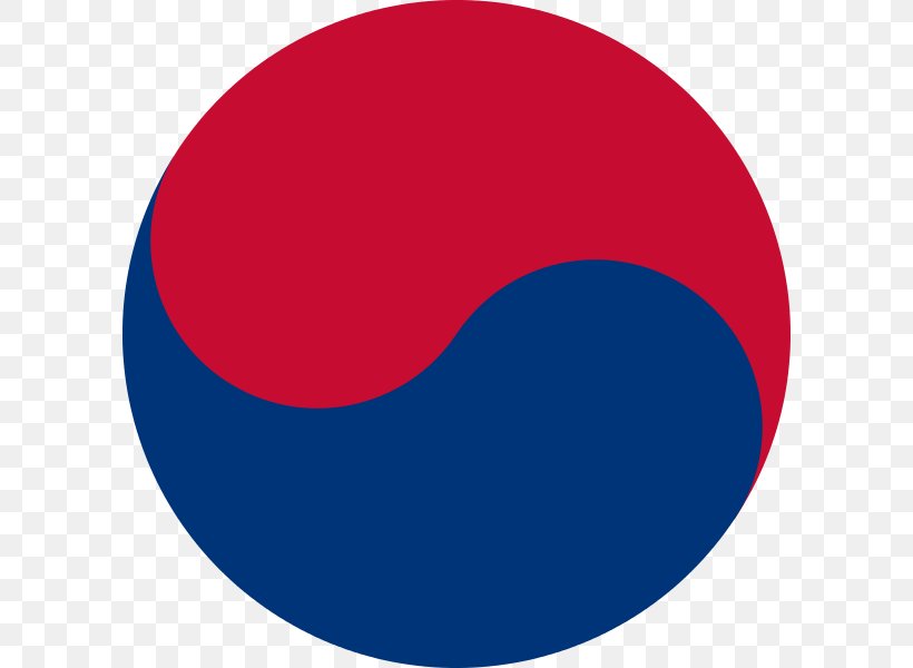 Flag Of South Korea Joseon Yin And Yang Taegeuk, PNG, 600x600px, South Korea, Area, Bagua, Blue, Flag Of South Korea Download Free