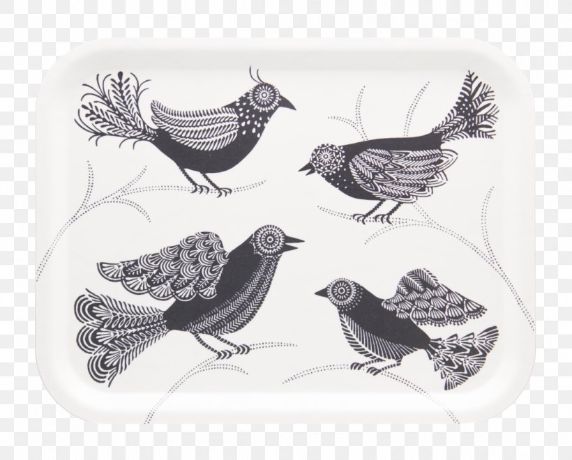 Tray Textile Place Mats Wood, PNG, 1100x886px, Tray, Beak, Bird, Black And White, Blanket Download Free