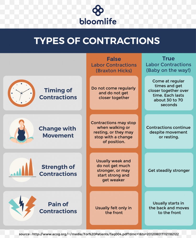 True Labor Vs False Labor Chart