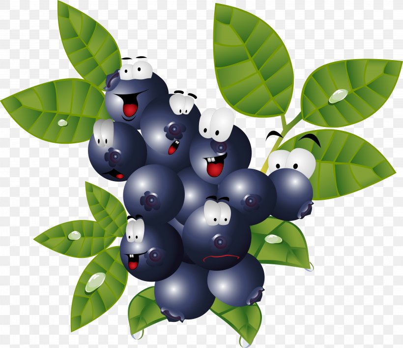 Caricature Food Blueberry, PNG, 3776x3258px, Caricature, Berry, Bilberry, Blueberry, Cartoon Download Free