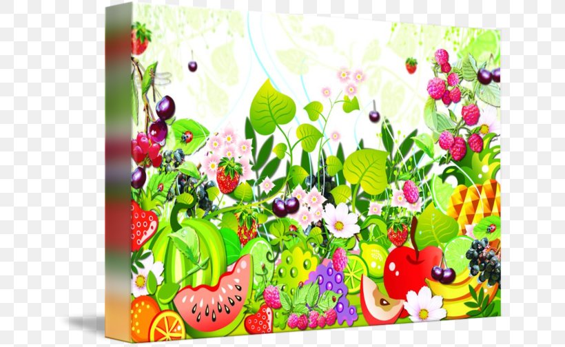 Floral Design Canvas Print Fruit Garden Design, PNG, 650x504px, Floral Design, Art, Canvas, Canvas Print, Flora Download Free