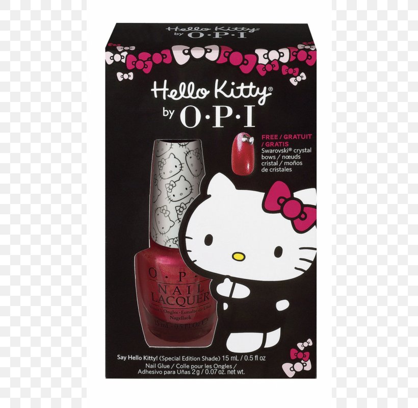 Hello Kitty OPI Products Nail Polish OPI Nail Lacquer OPI GelColor, PNG, 800x800px, Hello Kitty, Cosmetics, Gel Nails, Nail, Nail Polish Download Free