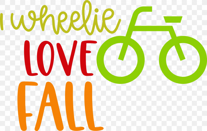 Love Fall Love Autumn I Wheelie Love Fall, PNG, 2999x1902px, Logo, Behavior, Green, Happiness, Line Download Free