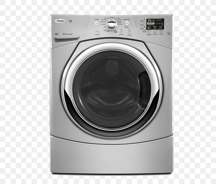 Washing Machines Clothes Dryer Whirlpool Corporation Home Appliance Laundry, PNG, 600x700px, Washing Machines, Black And White, Clothes Dryer, Combo Washer Dryer, Dishwasher Download Free
