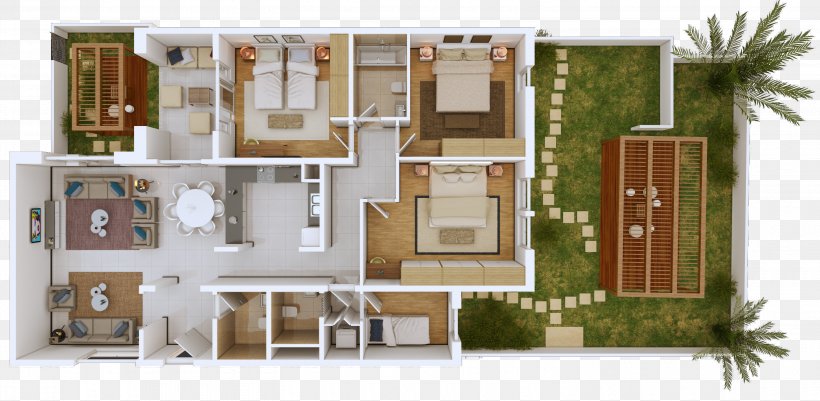 3D Floor Plan 3D Computer Graphics Architectural Rendering, PNG, 2960x1448px, 3d Computer Graphics, 3d Floor Plan, Floor Plan, Animation, Apartment Download Free
