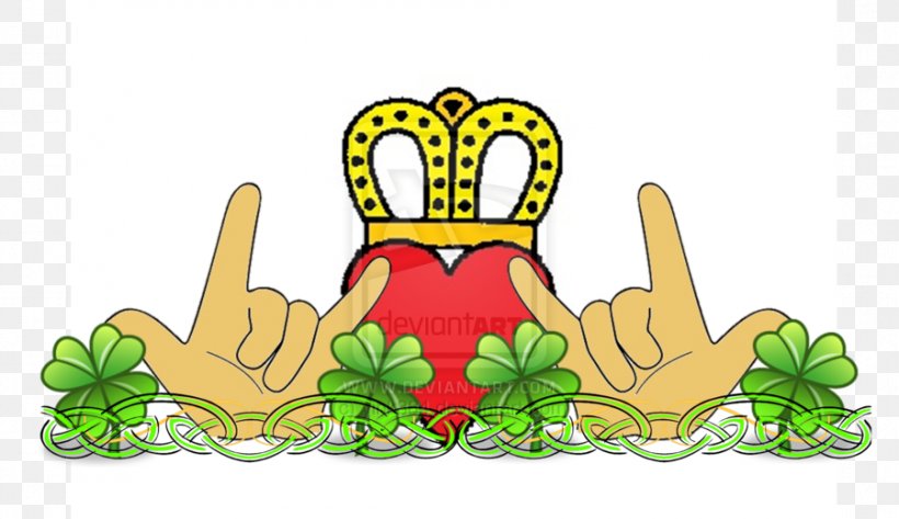 Claddagh Ring Love Clip Art, PNG, 900x520px, Claddagh Ring, American Sign Language, Amphibian, Art, Deviantart Download Free