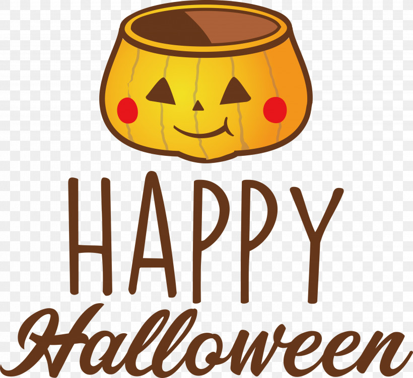 Happy Halloween, PNG, 3000x2753px, Happy Halloween, Logo, Meter, Yellow Download Free