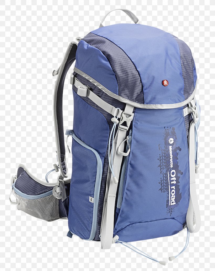 MANFROTTO Backpack Off Road Hiker 20 L Gray Manfrotto Off Road Hiker Backpack Photography, PNG, 954x1200px, Backpack, Backpacking, Bag, Blue, Camera Download Free