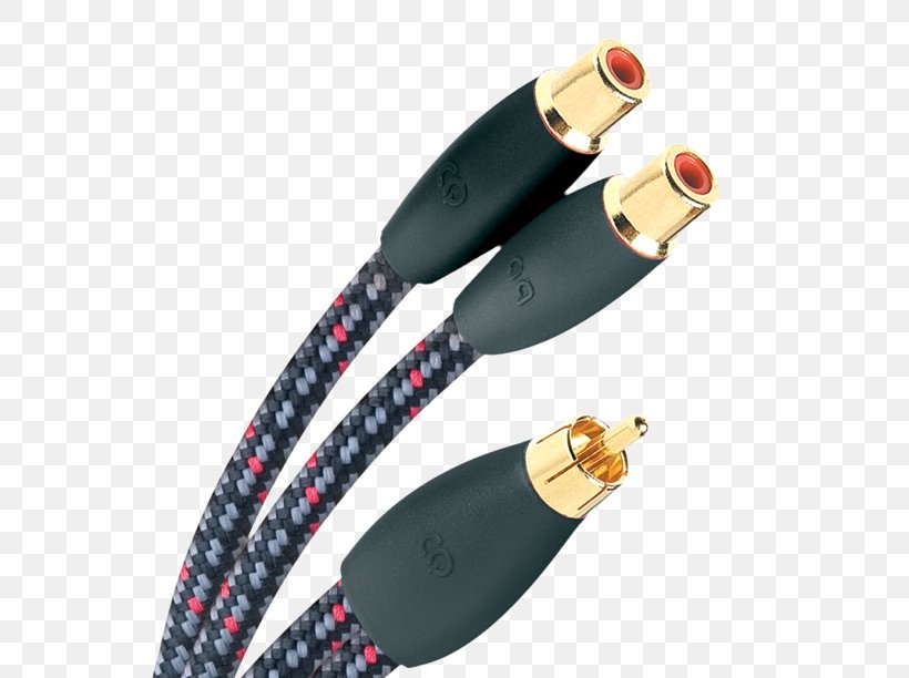 RCA Connector Y-cable Electrical Cable AudioQuest Electrical Connector, PNG, 612x612px, Rca Connector, Adapter, Audioquest, Cable, Copper Conductor Download Free