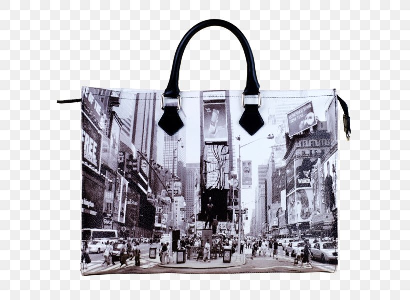 Times Square Tote Bag Handbag Broadway Theatre, PNG, 600x600px, Times Square, Bag, Bergdorf Goodman, Black And White, Brand Download Free