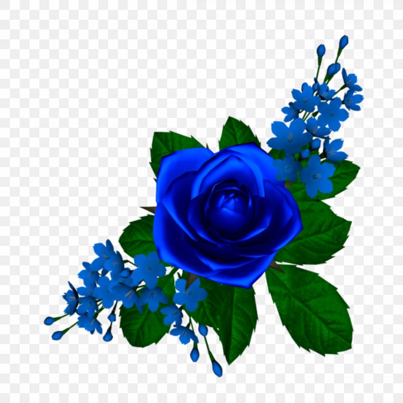 Blue Rose Clip Art Flower, PNG, 2289x2289px, Blue Rose, Black, Blue, Blue Flower, Bouquet Download Free