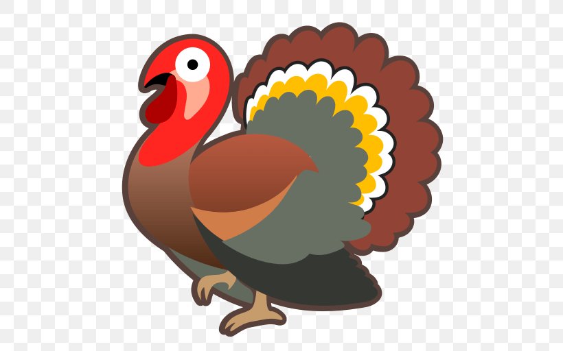 Domestic Turkey Turkey Meat Emoji, PNG, 512x512px, Domestic Turkey, Art Emoji, Beak, Bird, Chicken Download Free