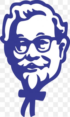 Blue Kentucky Fried Chicken Grandpa Signs - KFC Fried Chicken Fast Food Logo Chicken Meat PNG