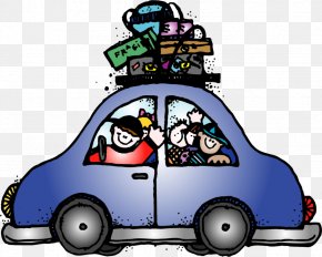 Family Vacation - Road Trip Travel Car Clip Art PNG