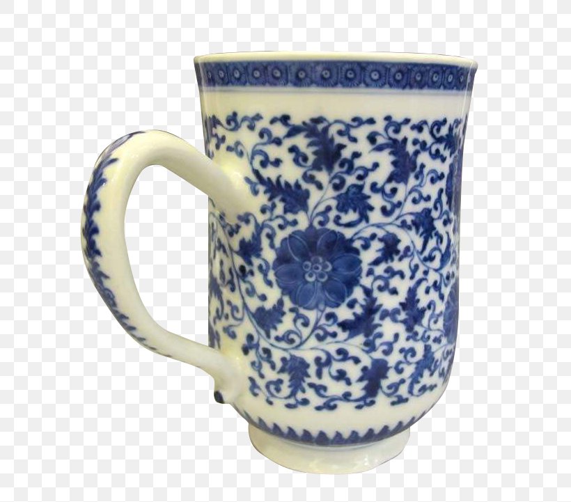 Blue And White Pottery Ceramic Coffee Cup Mug Porcelain, PNG, 647x721px, Blue And White Pottery, Blue, Blue And White Porcelain, Ceramic, Cobalt Blue Download Free