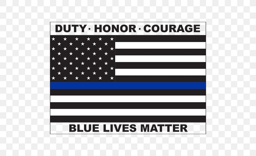Blue Lives Matter Thin Blue Line Flag Of The United States, PNG, 500x500px, Blue Lives Matter, All Lives Matter, Area, Badge, Black Download Free