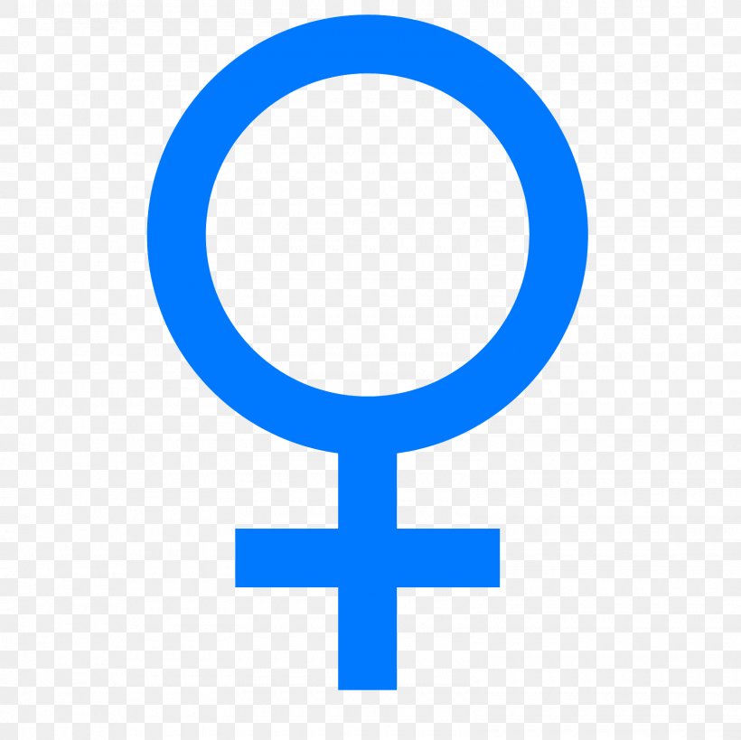 Gender Symbol Female Woman, PNG, 1600x1600px, Gender Symbol, Area, Blue ...