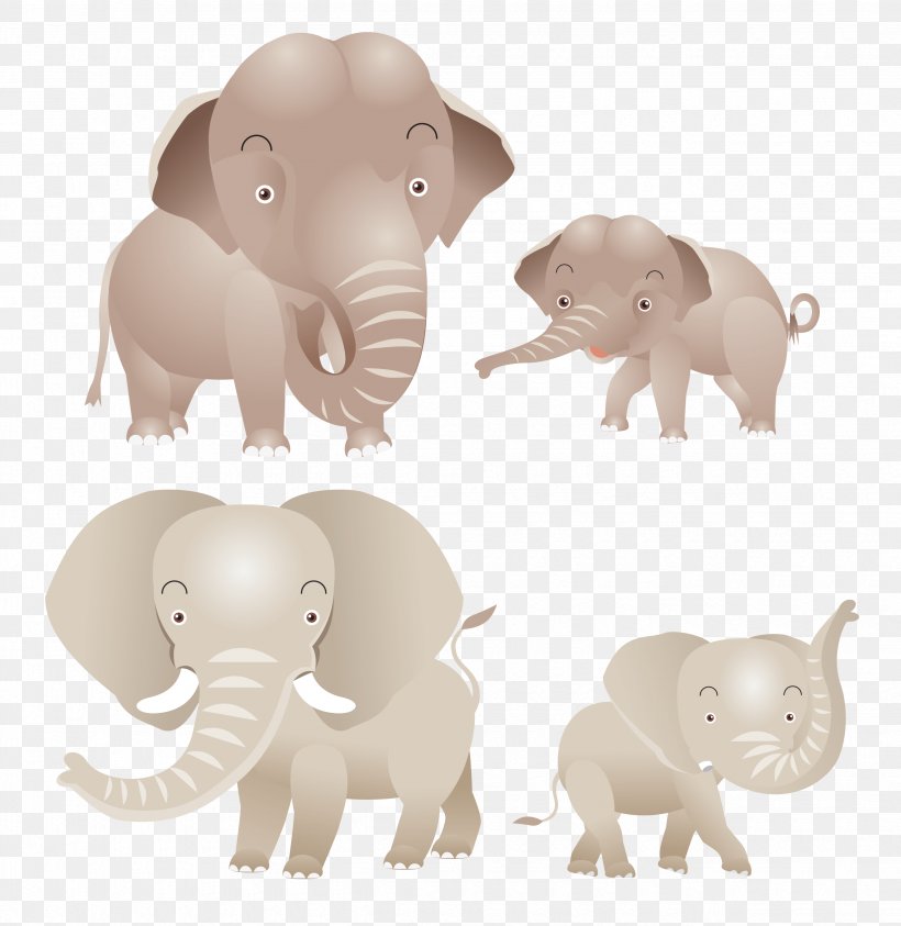 Indian Elephant African Elephant Clip Art, PNG, 2470x2542px, Indian Elephant, African Elephant, Animal, Animal Figure, Archive File Download Free