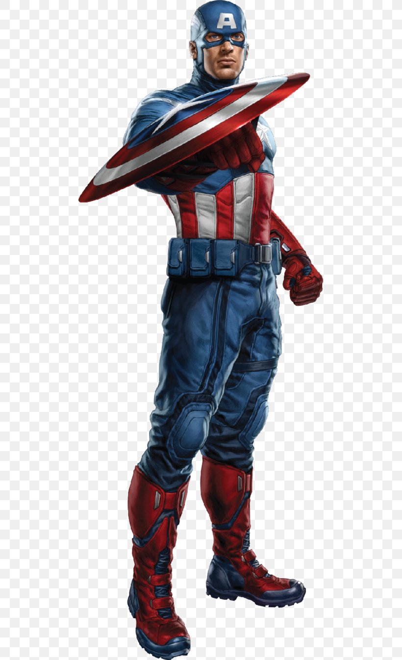 Captain America Iron Man The Avengers Marvel Cinematic Universe Superhero, PNG, 500x1346px, Captain America, Action Figure, Avengers, Avengers Age Of Ultron, Captain America Civil War Download Free