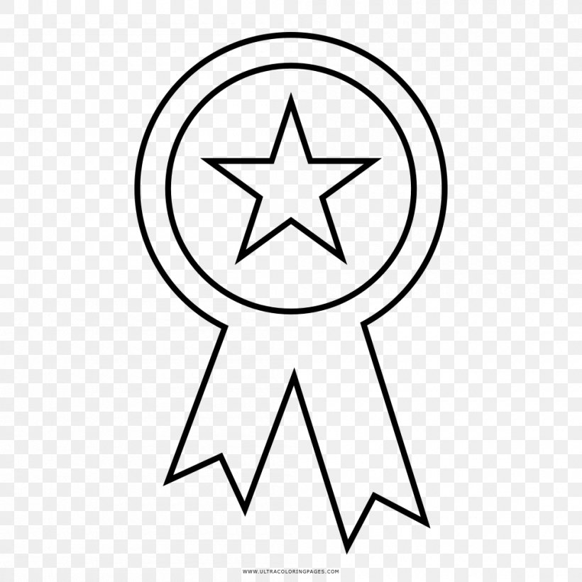 Five-pointed Star Royalty-free, PNG, 1000x1000px, Fivepointed Star, Area, Black, Black And White, Drawing Download Free