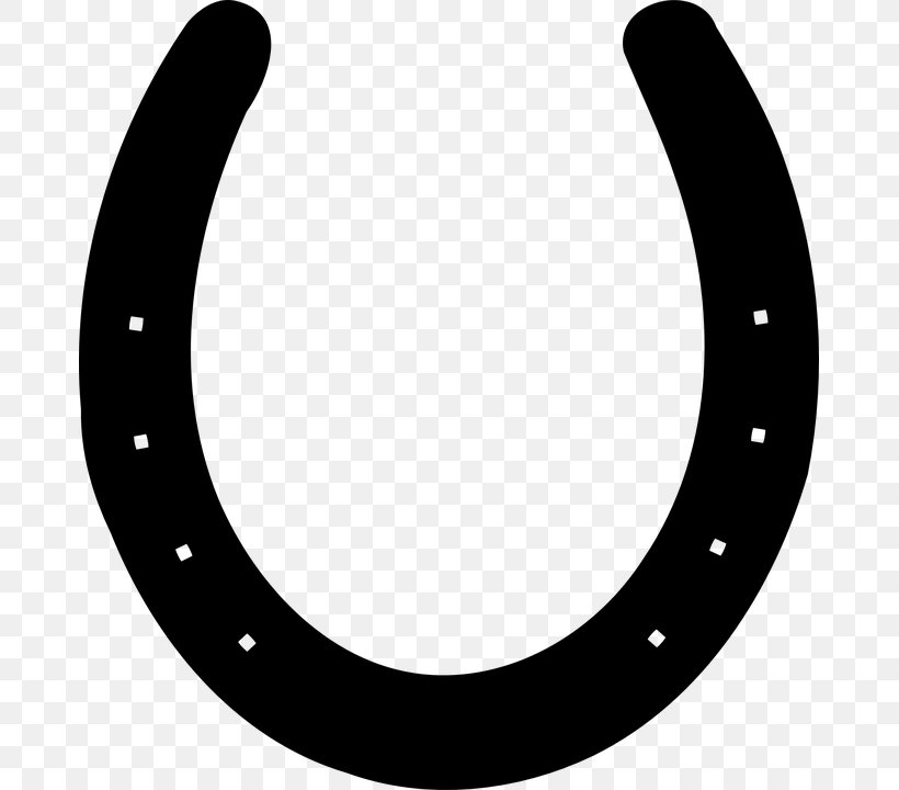 Horseshoe Clip Art, PNG, 675x720px, Horse, Black And White, Crescent, Drawing, Horseshoe Download Free