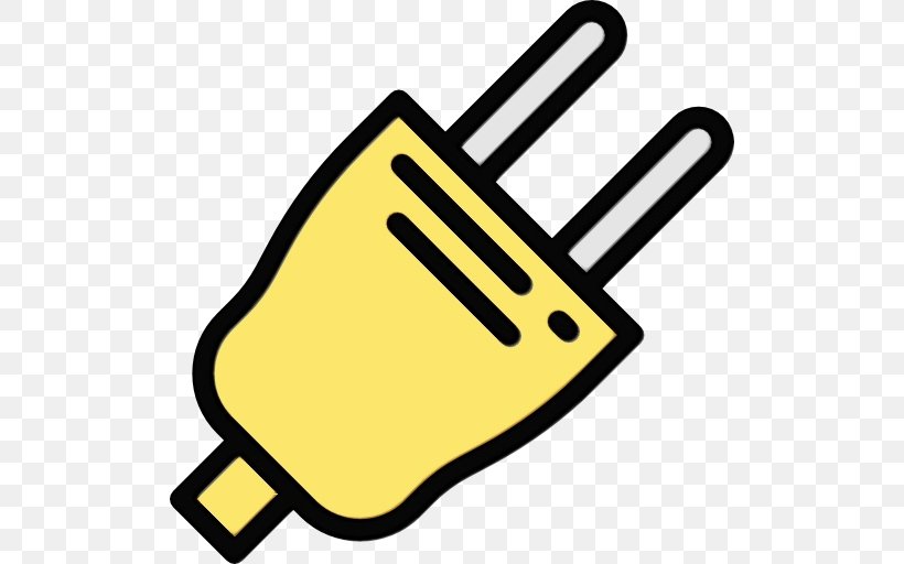 Yellow Clip Art Line Thumb Icon, PNG, 512x512px, Watercolor, Paint, Thumb, Wet Ink, Yellow Download Free