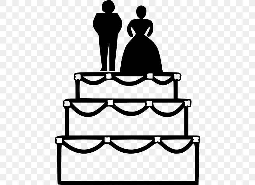 Wedding Cake Birthday Cake White Wedding Clip Art, PNG, 468x595px, Wedding Cake, Area, Artwork, Birthday Cake, Black And White Download Free