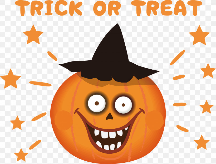 Trick OR Treat Happy Halloween, PNG, 3000x2277px, Trick Or Treat, Cartoon, Drawing, Emoji, Emoticon Download Free