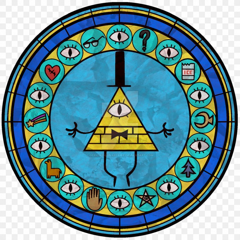 Bill Cipher Stained Glass Grunkle Stan Dipper Pines, PNG, 1024x1024px, Bill Cipher, Area, Art, Clock, Dipper Pines Download Free