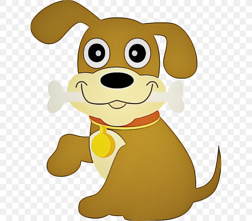 Cartoon Animated Cartoon Puppy Yellow Dog, PNG, 621x720px, Cartoon, Animated Cartoon, Animation, Dog, Dog Breed Download Free
