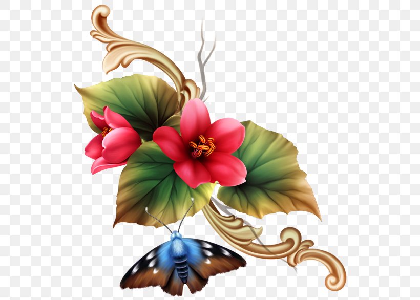 Floral Design Flower Paper Painting, PNG, 550x586px, Floral Design, Blossom, Botany, Butterfly, Flora Download Free