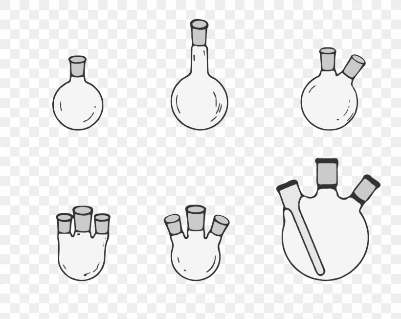 Round-bottom Flask Schlenk Flask Laboratory Flasks Schlenk Line Chemistry, PNG, 1200x955px, Roundbottom Flask, Black And White, Chemical Reaction, Chemistry, Cookware And Bakeware Download Free