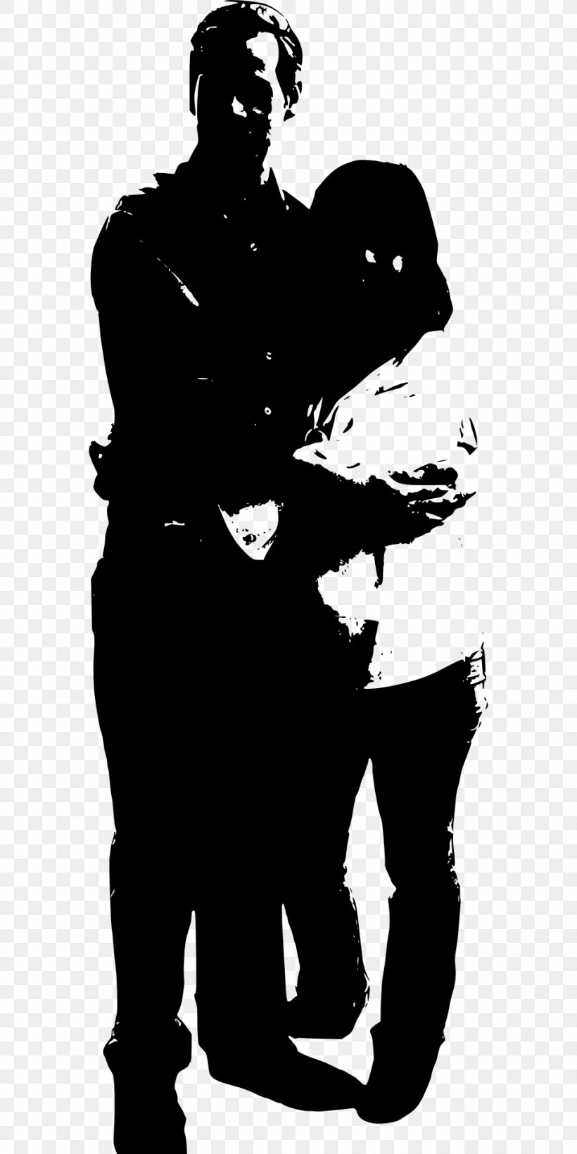 Silhouette Drawing Clip Art, PNG, 960x1920px, Silhouette, Art, Black And White, Couple, Drawing Download Free