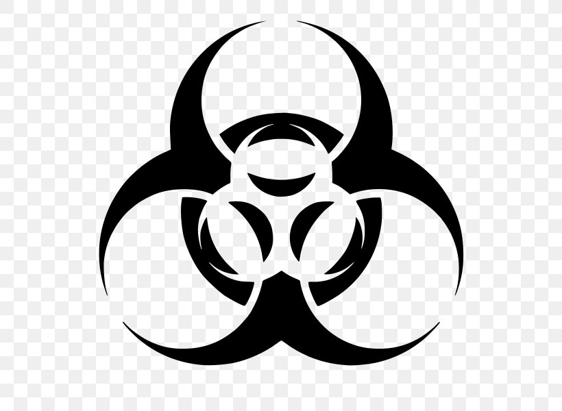 Biological Hazard Symbol Clip Art, PNG, 570x600px, Biological Hazard, Artwork, Black, Black And White, Flower Download Free