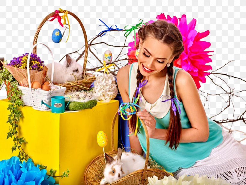 Easter Bunny Stock Photography Easter Egg, PNG, 1000x750px, Easter Bunny, Basket, Can Stock Photo, Child, Easter Download Free