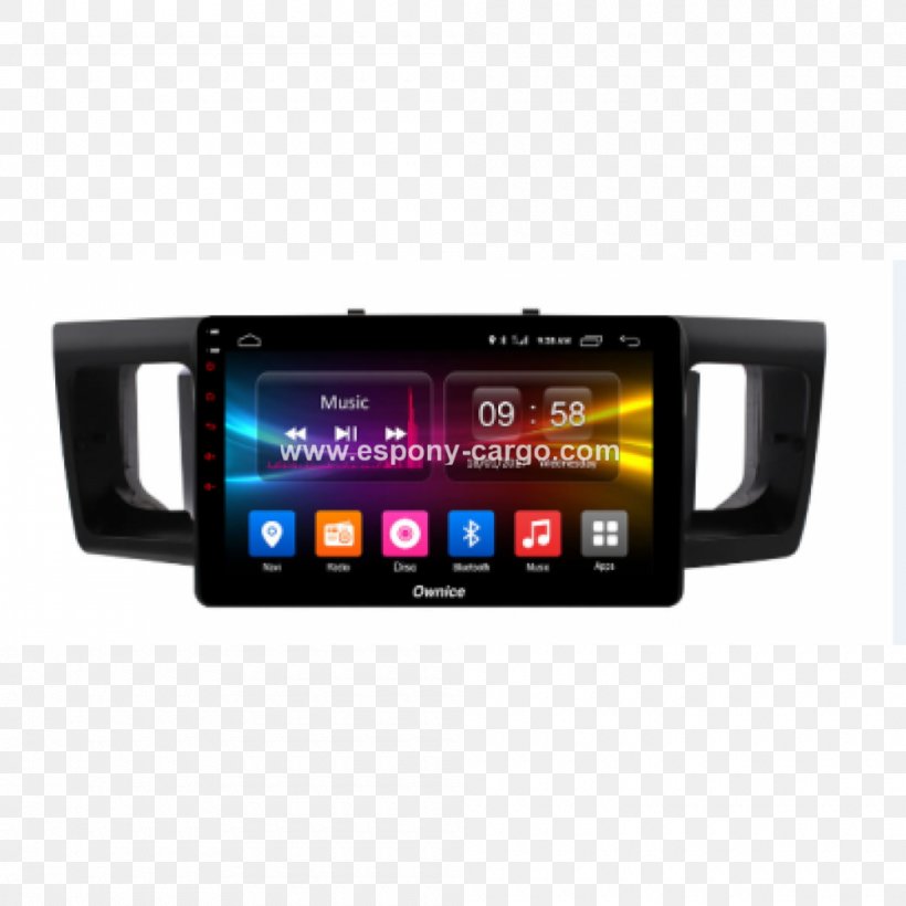 Car GPS Navigation Systems Vehicle Audio Automotive Head Unit Touchscreen, PNG, 1000x1000px, Car, Android, Android Marshmallow, Automotive Head Unit, Automotive Navigation System Download Free