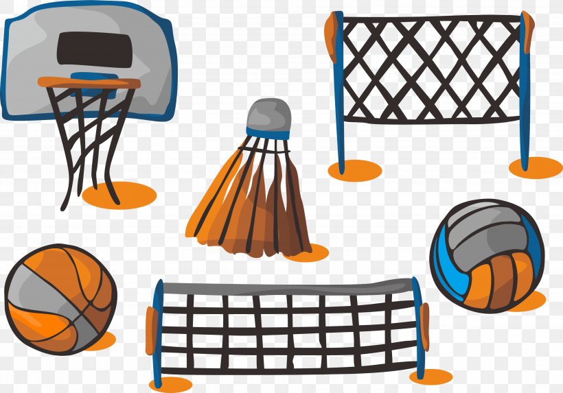 Ball Badminton Clip Art, PNG, 3471x2426px, Ball, Area, Badminton, Basketball, Netball Download Free