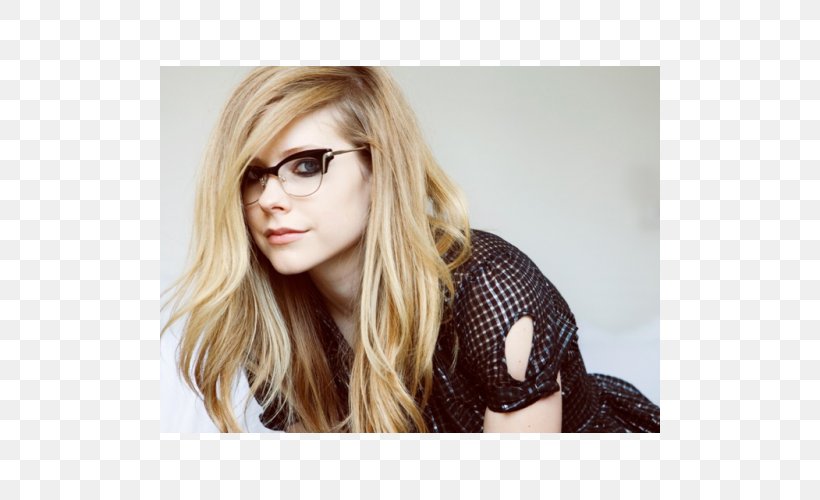 Avril Lavigne Belleville Greater Napanee Singer-songwriter Glasses, PNG, 500x500px, Watercolor, Cartoon, Flower, Frame, Heart Download Free